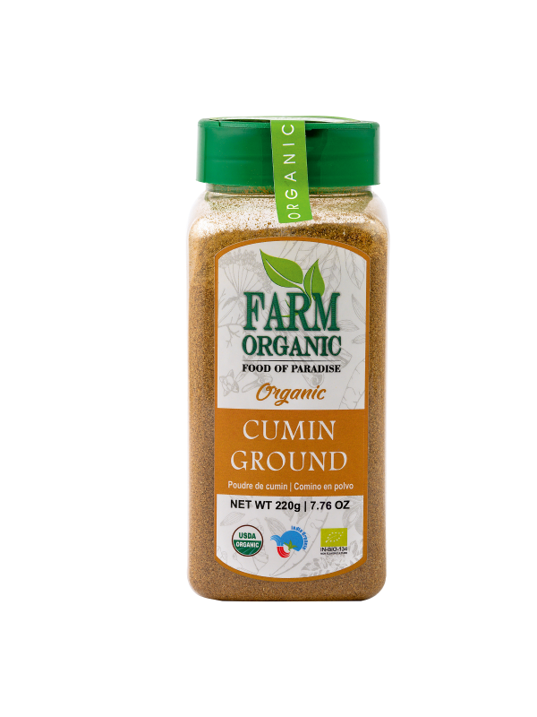 B FARM ORGANIC - Organic Cumin Powder - 220 GMS - PET JAR