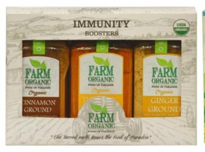 B FARM ORGANIC - Immunity Booster Combo Pack*Turmeric Ground*Ginger Ground*Cinnamon Ground - 120 GMS100 GMS100 GMS - PET JAR