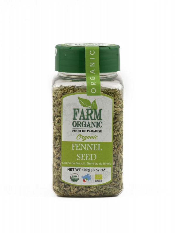 B FARM ORGANIC - Fennel Seeds - 080 GMS - PET JAR