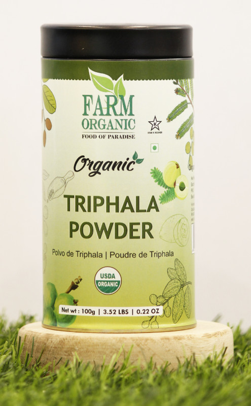 B FARM ORGANIC - Triphala Powder - 100 GMS - TIN