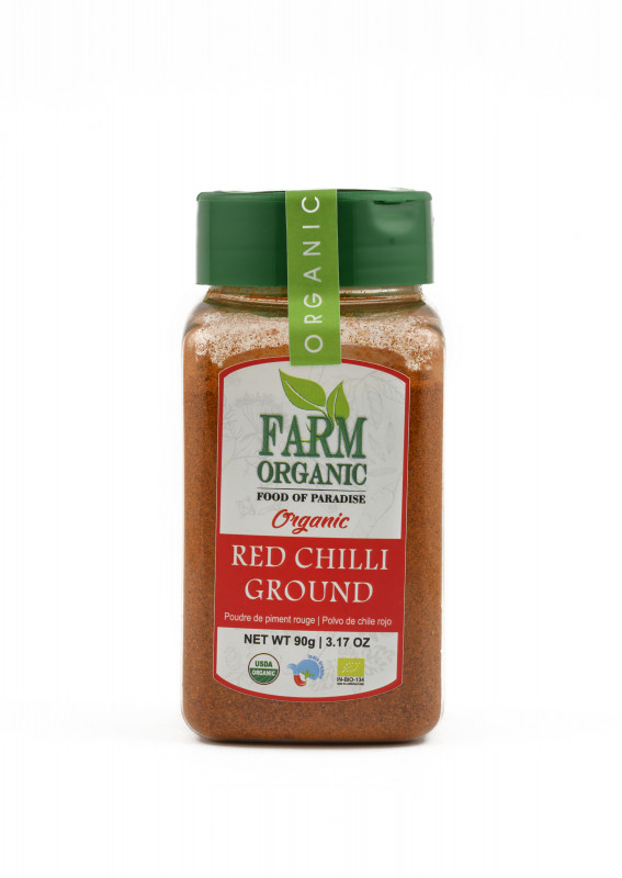 B FARM ORGANIC - Red Chilli Ground - 090 GMS - PET JAR