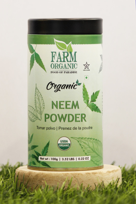 B FARM ORGANIC - Neem Powder - 100 GMS - TIN