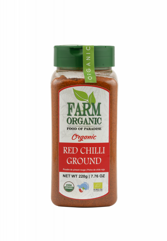 B FARM ORGANIC - Organic Red Chilli Powder - 220 GMS - PET JAR