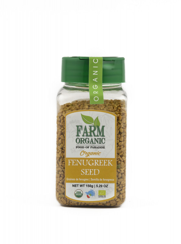 B FARM ORGANIC - Fenugreek Seeds - 150 GMS - PET JAR