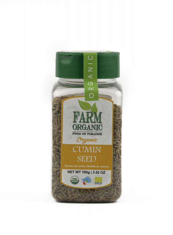 B FARM ORGANIC - Cumin Seeds - 100 GMS - PET JAR