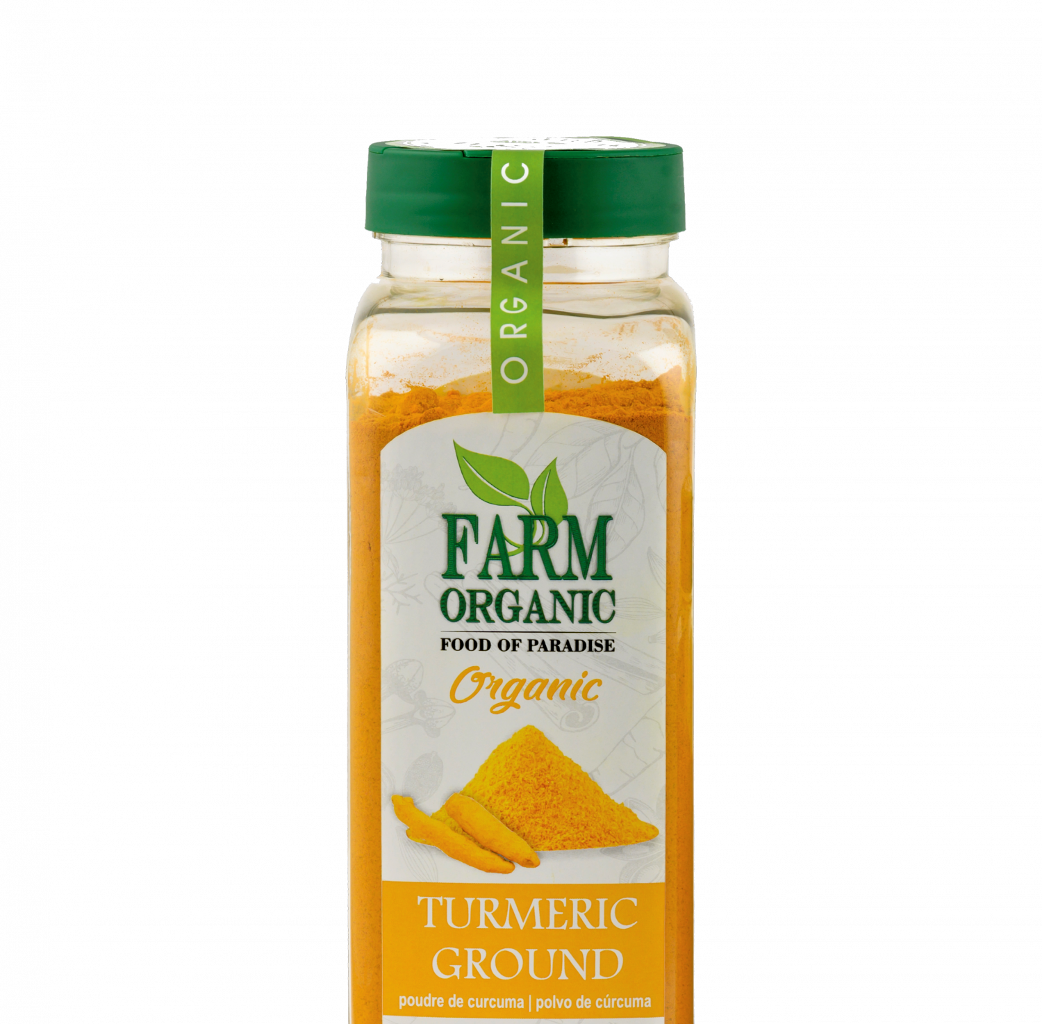 B FARM ORGANIC - Organic Turmeric Powder 3% - 500 GMS - PET JAR