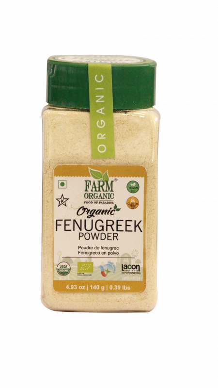 B FARM ORGANIC - Organic Fenugreek Powder - 140 GMS - PET JAR