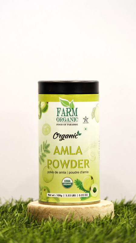 B FARM ORGANIC - Amla Powder - 100 GMS - TIN