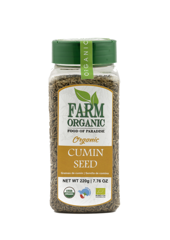 B FARM ORGANIC - Organic Cumin Seeds - 220 GMS - PET JAR